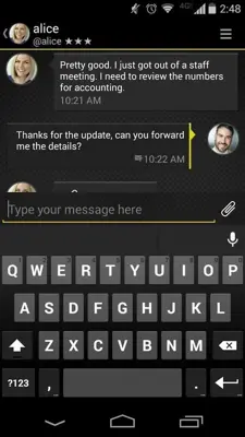 Silent Text android App screenshot 2